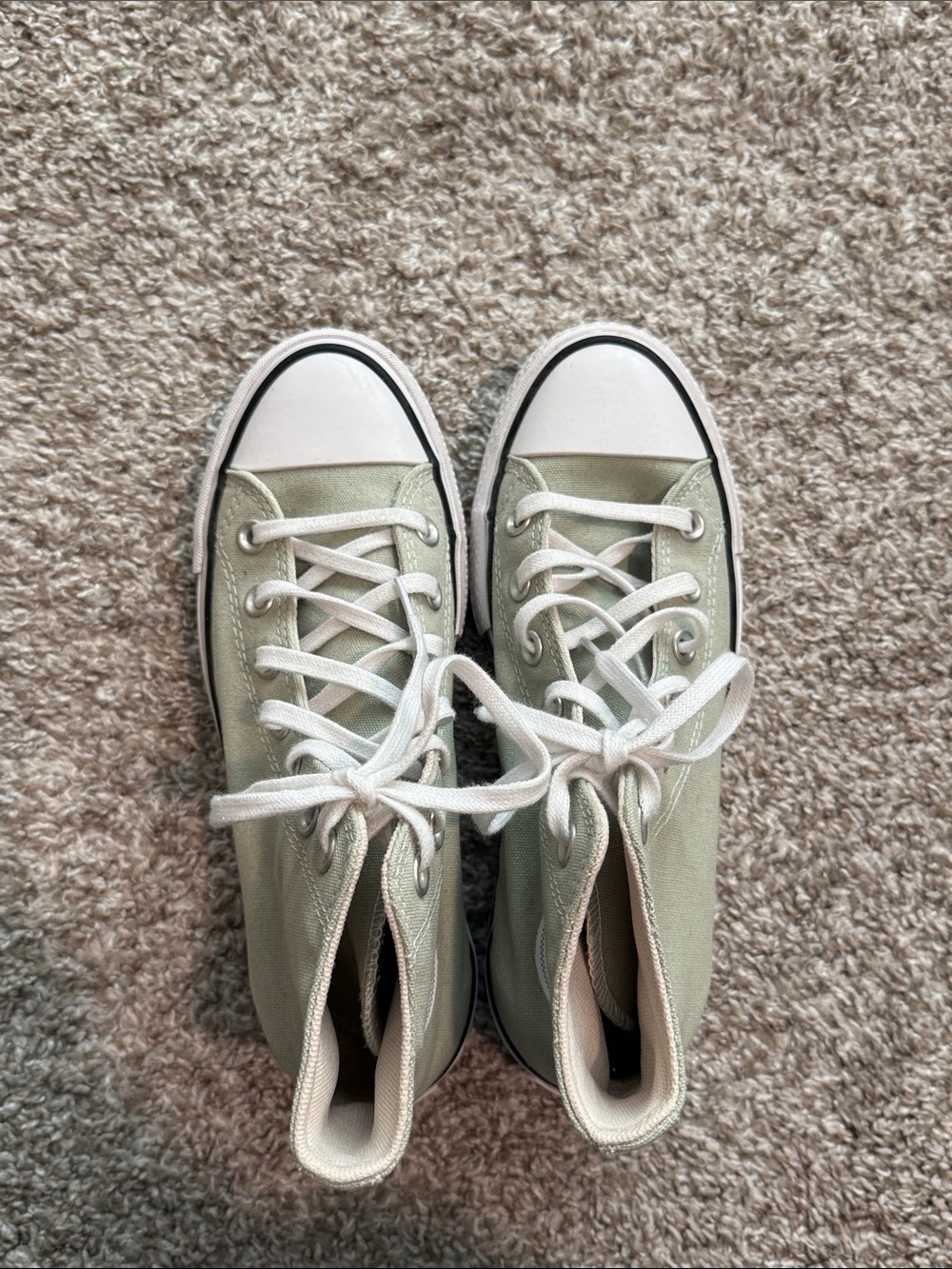 Converse Chuck Taylor Platform High Top Sneakers - Sage Green - Picture 5 of 7